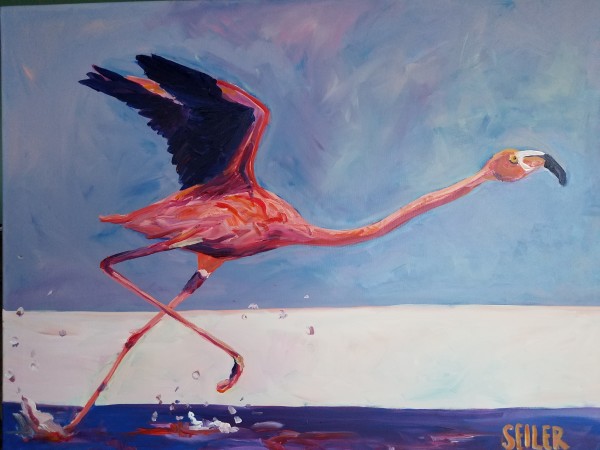 Flamingo Dancer by Jill Seiler