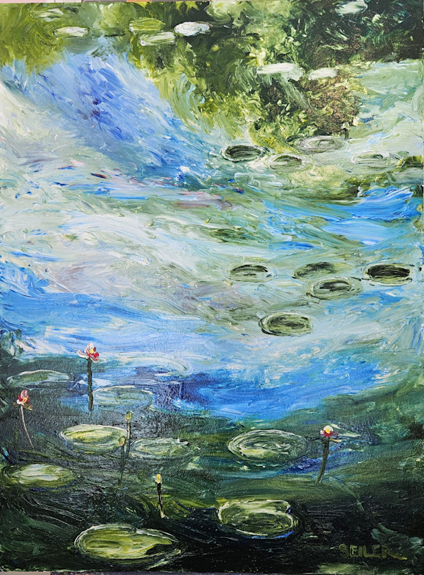 Impressionist Lilly Pads by Jill Seiler, Image 1.