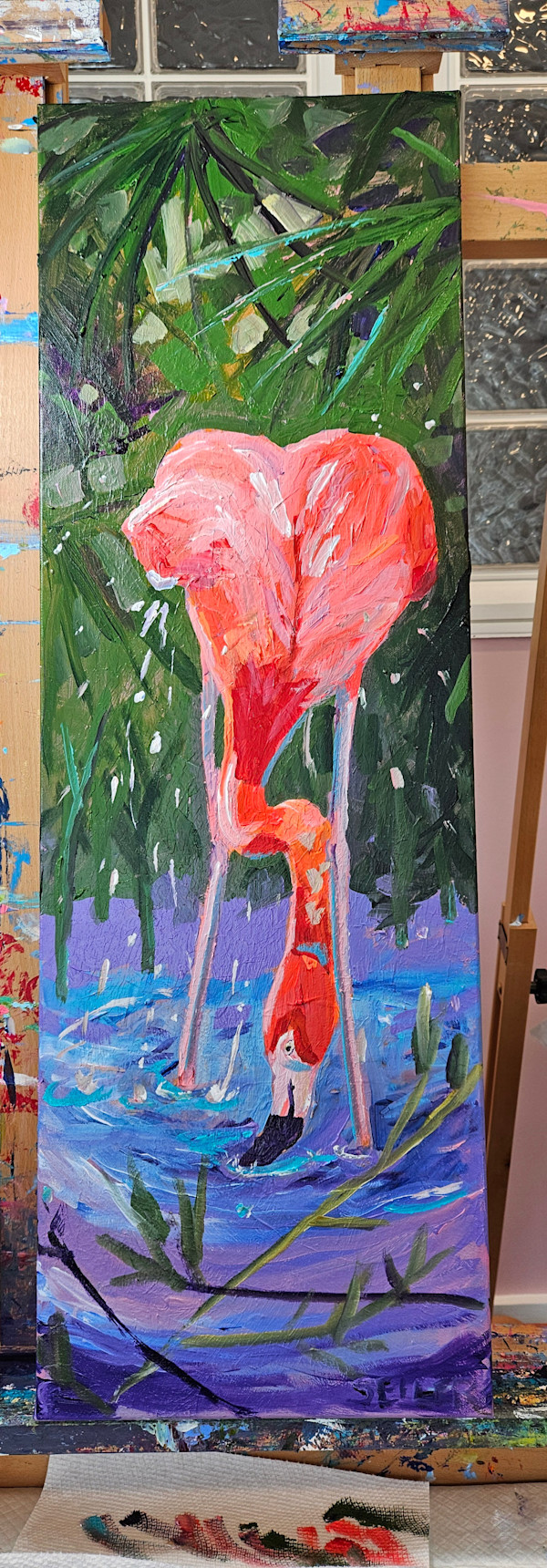 Flamingo Girl by Jill Seiler, Image 1.