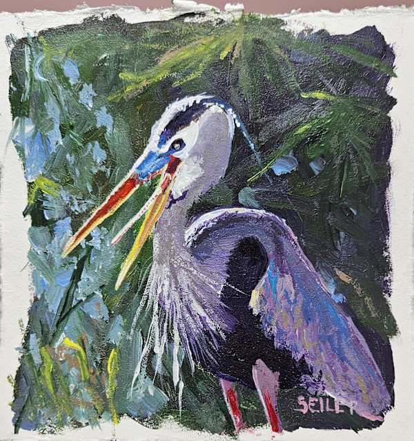Hangry  Heron by Jill Seiler