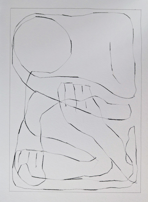 work on paper- heavy heart by Anne Abueva