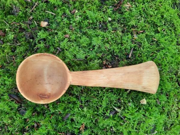 Burl Wood Coffee Spoon by Hugh Marshall Fearn