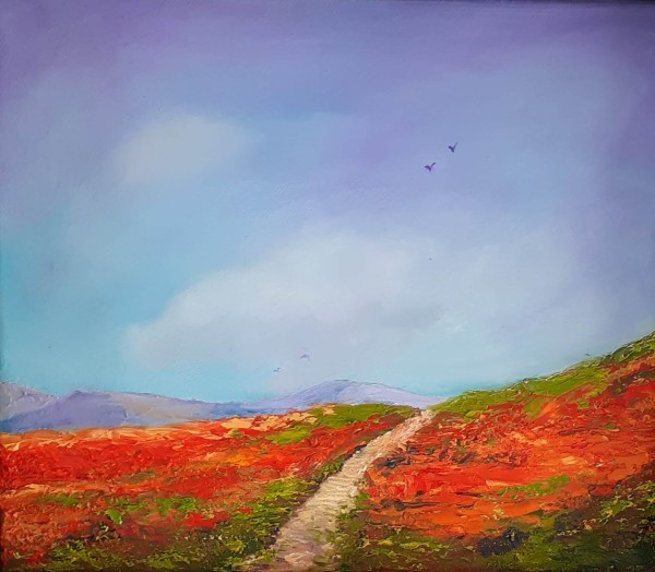 Hillside Poppies by Franciszka Doris