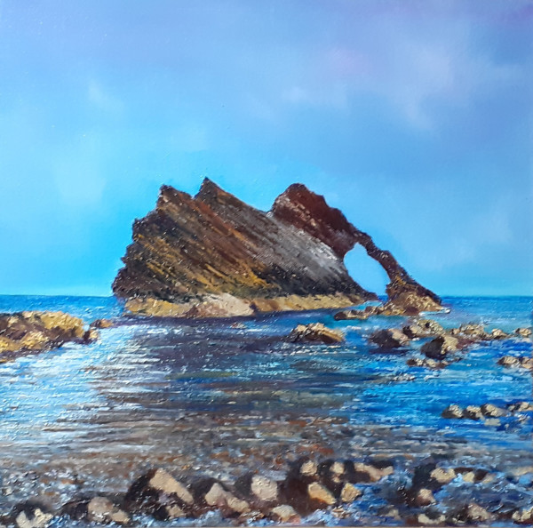 Bow Fiddle Rock, Portknockie, Morayshire by Franciszka Doris