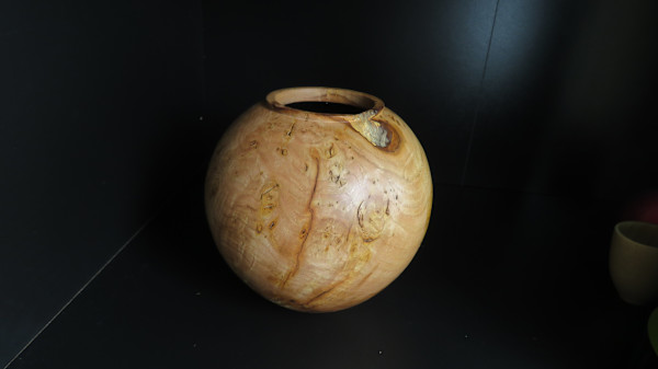 Burr Elm hollow form by Arun Radysh-Haasis