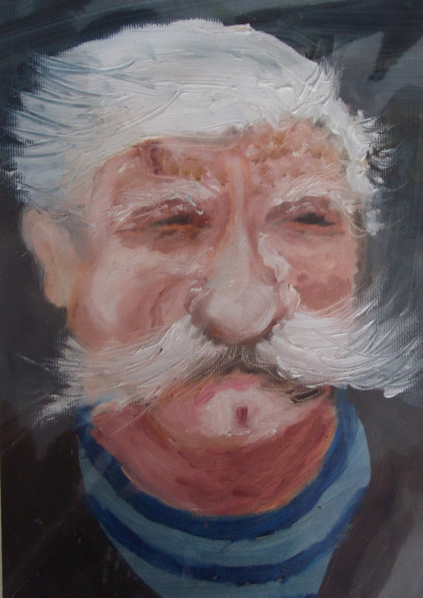 Old Man In Oils [unframed] by Joy Todd