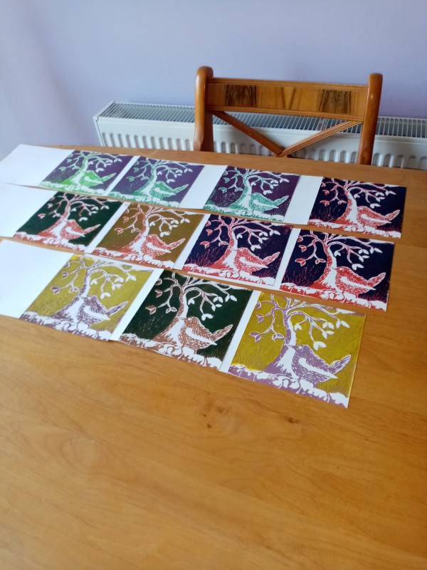 Wren Lino Cut Cards 4/10 by Pudding Lane