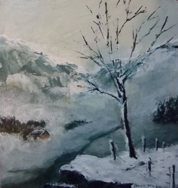 The Wee Hoose In The Glen - Winter by Annie McLean