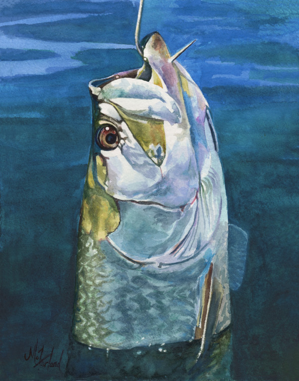 The Tarpon - Catch & Release - Prints Available by Monique McFarland