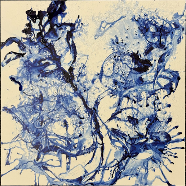 Painted Wings (In Indigo) by Ellen Hathaway