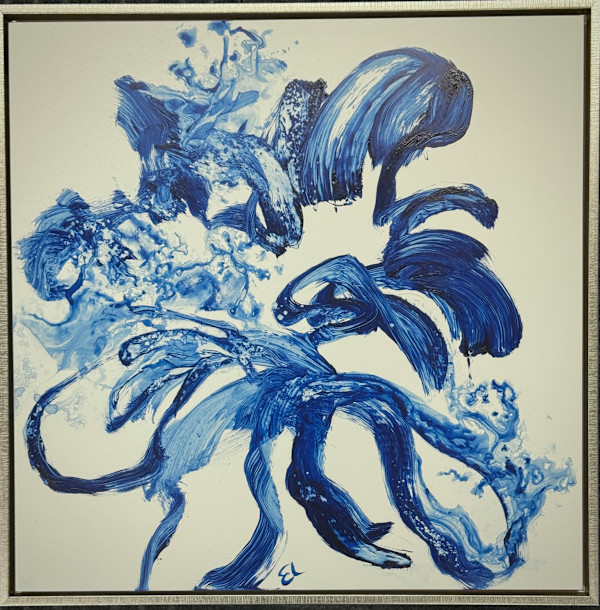 When The Spirit Moves (In Anthraquinone Blue) by Ellen Hathaway