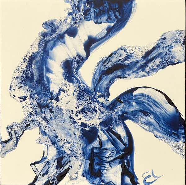 Unfolding Life (in Ultramarine Deep) by Ellen Hathaway