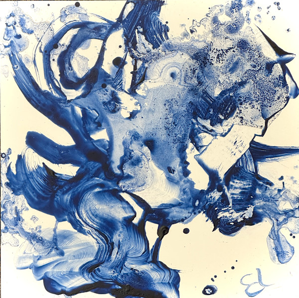 Breathing Wind (in Ultramarine Deep) by Ellen Hathaway