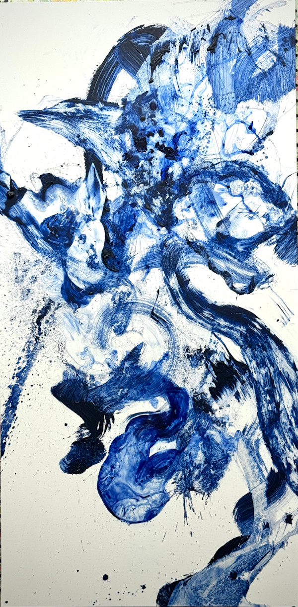 Blue Hour  ( In Ultramarine Deep and Indigo) by Ellen Hathaway