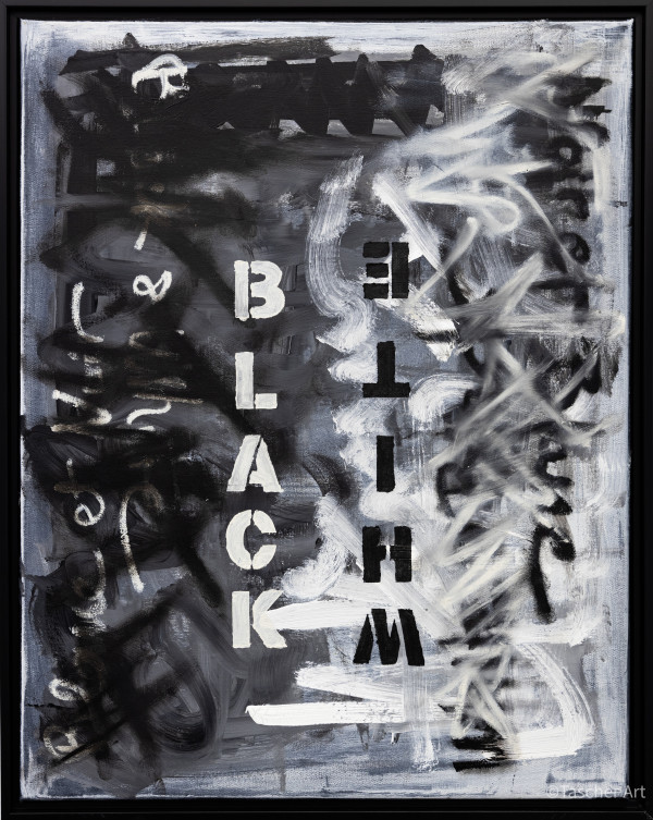 Black is White, White is Black by Tascher Art Studio