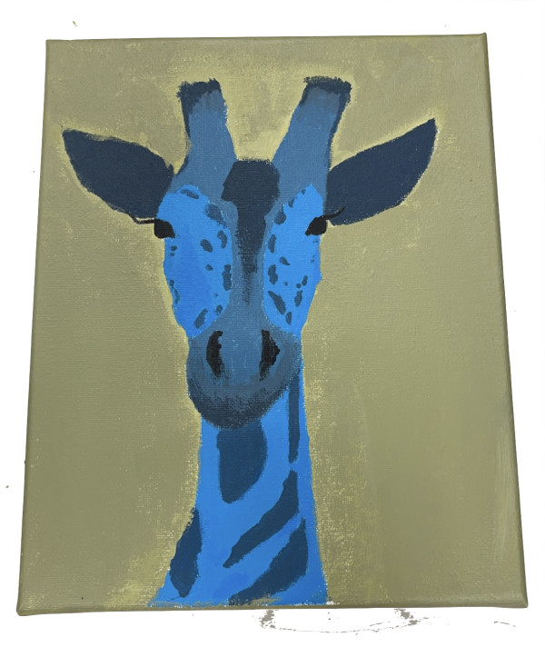 Blue Giraffe by Art II