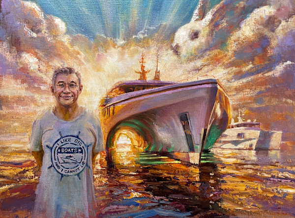 Portrait of Goh Hup Jin by Leon Holmes