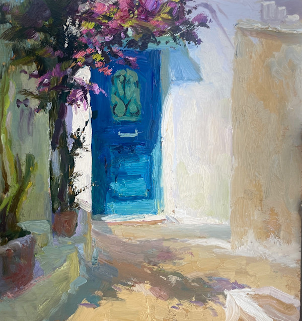 Serifos Door by Leon Holmes