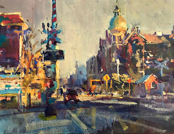Freo Railway Crossing by Leon Holmes
