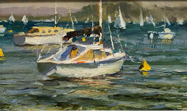 A Good Day For Sailing by Leon Holmes