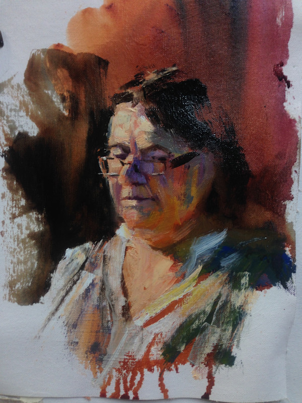 Contemplative Lady Study