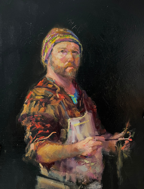 Do Not Disturb, I'm Painting by Leon Holmes