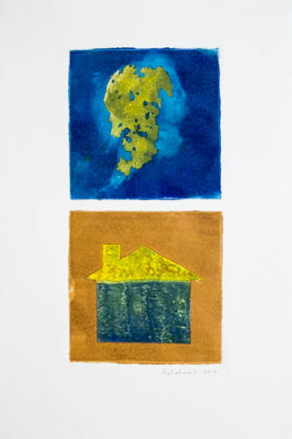 Blue, Ochre & Green Island House