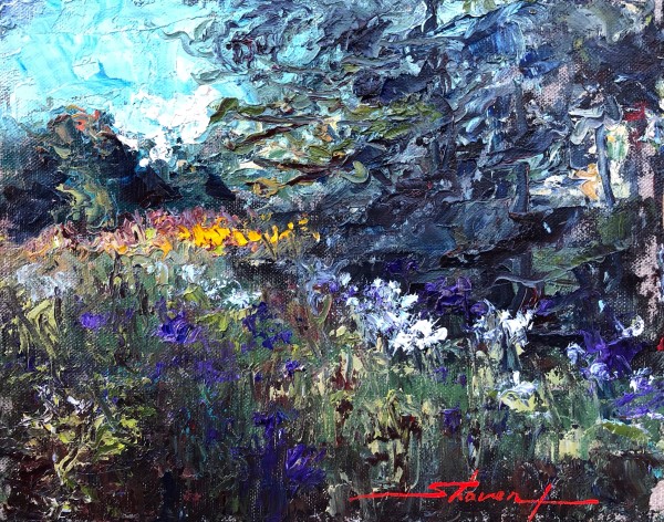 Ironweed in BLoom by Sharon Rusch Shaver