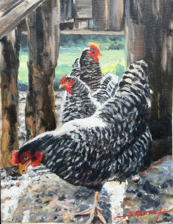 Hens by Sharon Rusch Shaver