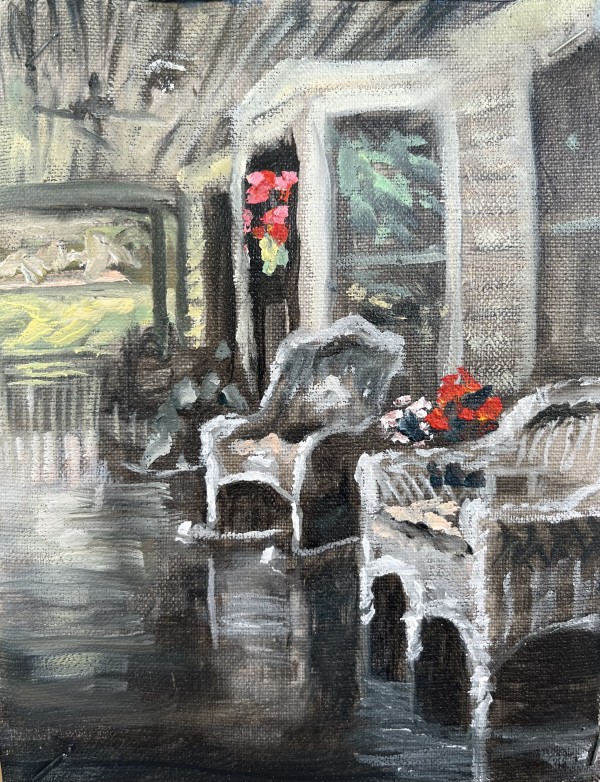 Plein Taylor House Porch by Sharon Rusch Shaver