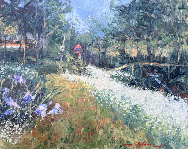 Plein Iris in the Meadow by Sharon Rusch Shaver, Image 1.