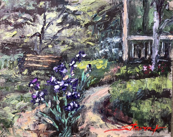 Plein Garden Iris by Sharon Rusch Shaver