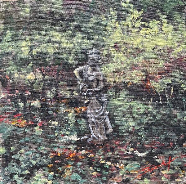 Plein Garden Statue by Sharon Rusch Shaver