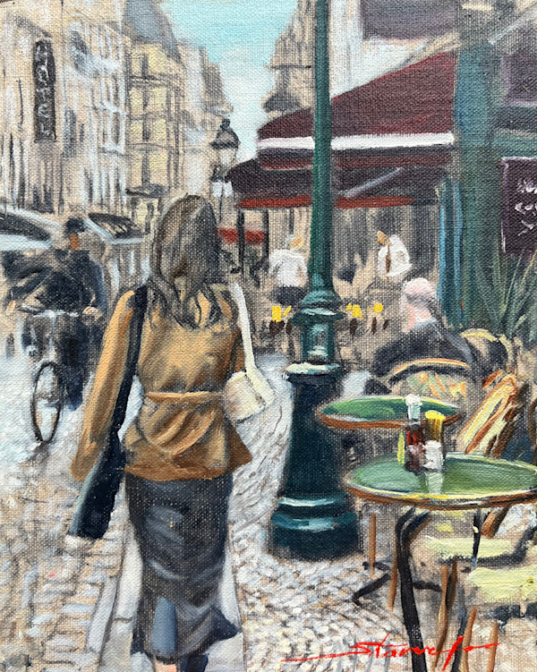 Street in Paris by Sharon Rusch Shaver