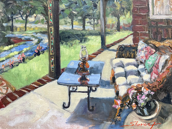 Plein Spring Porch by Sharon Rusch Shaver, Image 1.