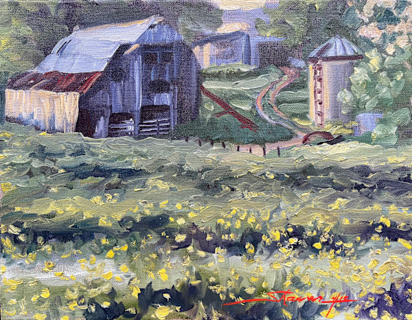 Plein Evening Summer View by Sharon Rusch Shaver, Image 1.