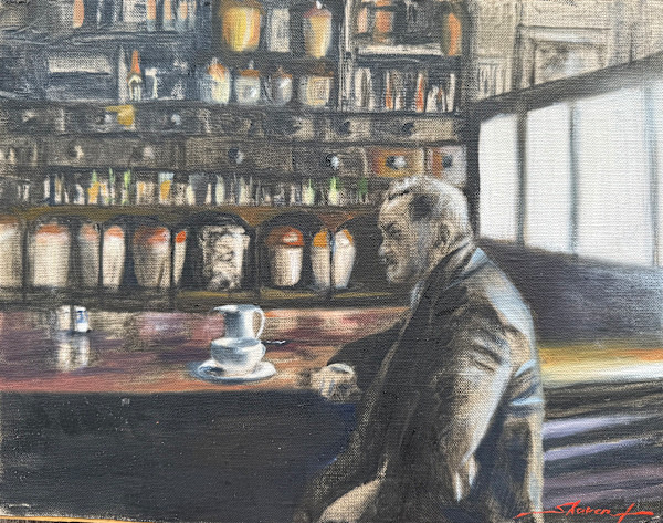 Coffee in the Pub by Sharon Rusch Shaver