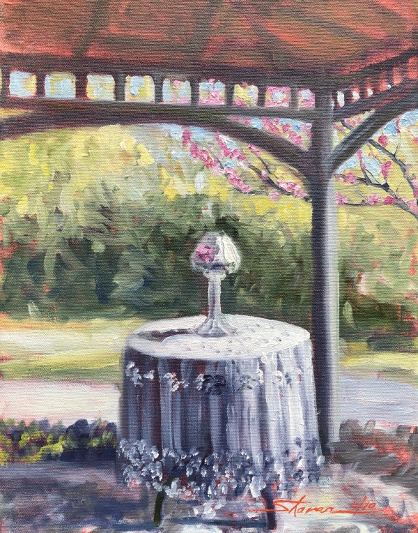 Plein First of Porch by Sharon Rusch Shaver, Image 1.