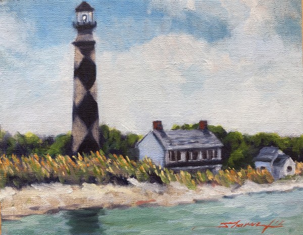 Plein Lighthouse III by Sharon Rusch Shaver