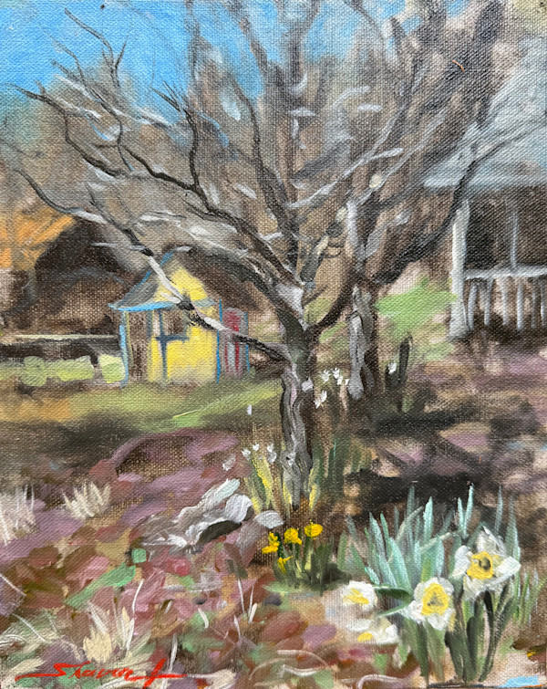 Plein Spring Daffodil Love by Sharon Rusch Shaver, Image 1.