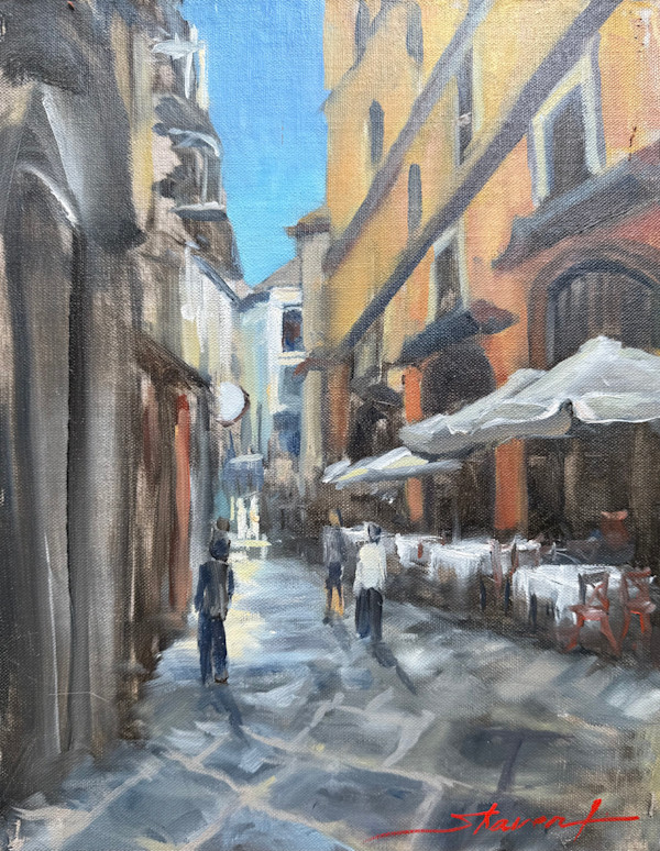 Plein Solerno, Italy by Sharon Rusch Shaver