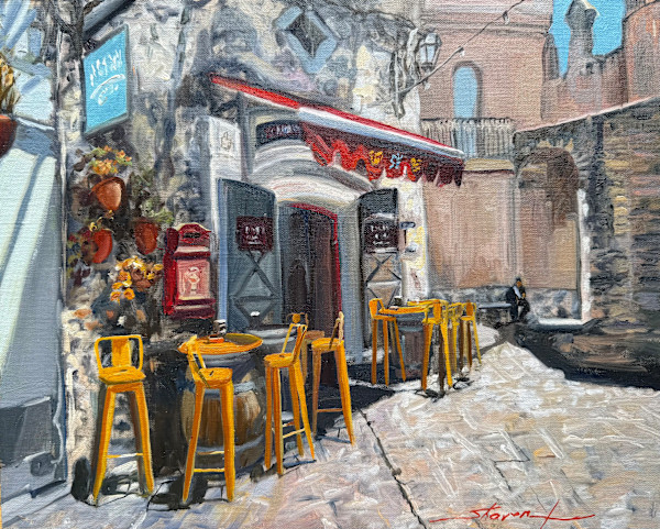 Hot Day in Salerno, Italy by Sharon Rusch Shaver
