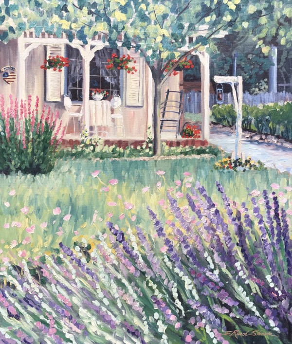 Lavender Garden View by Sharon Rusch Shaver