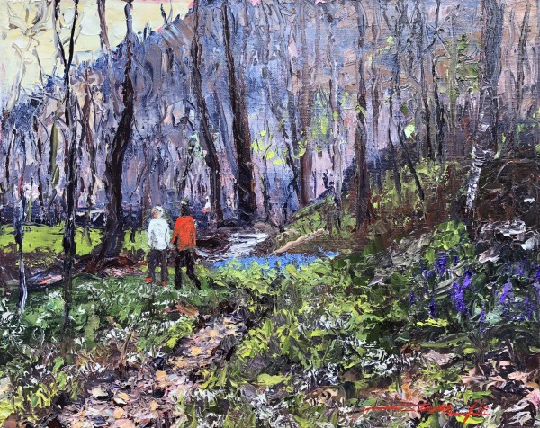 Spring Woods Walk by Sharon Rusch Shaver