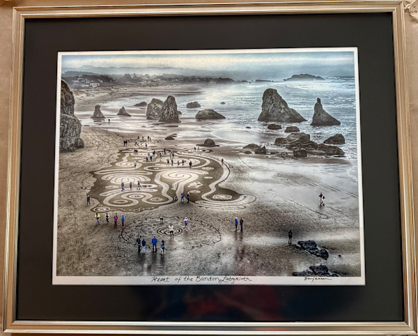 Heart of the Bandon Labyrinth (Gilded) by Sandy Brown Jensen, Image 1.
