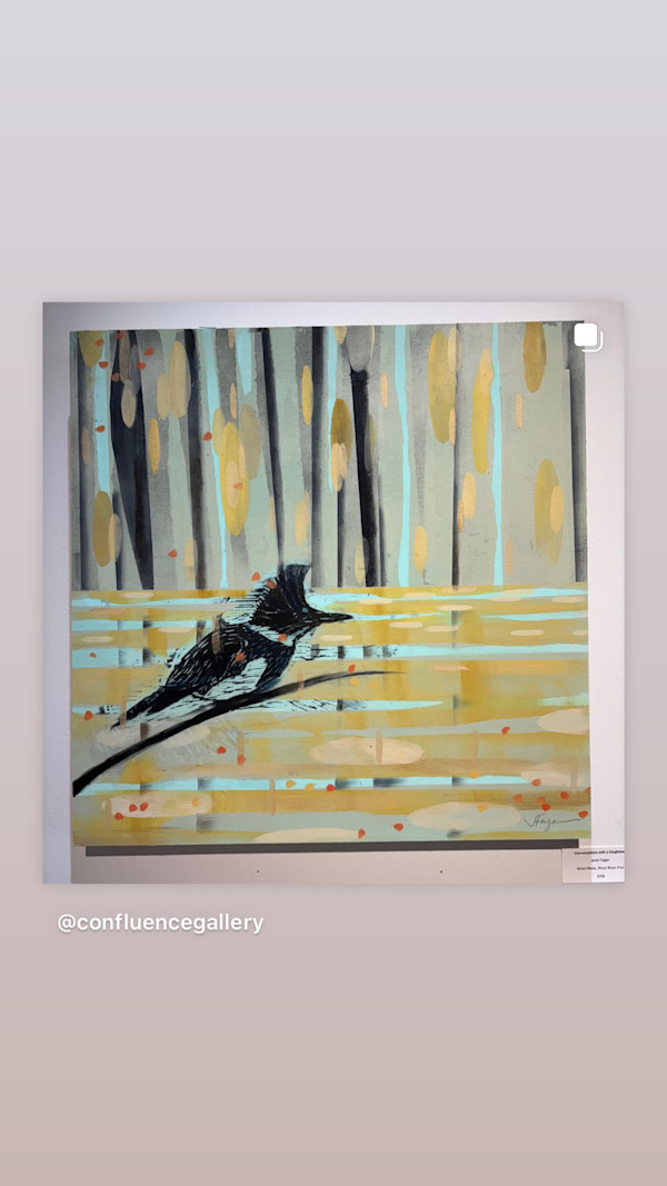 Conversation with a Kingfisher by Janet E Fagan