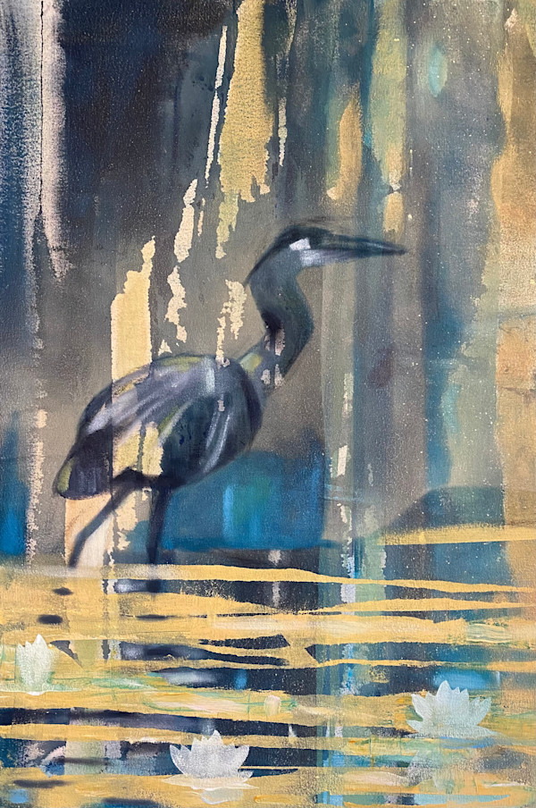 Lotus Pond by Janet E Fagan