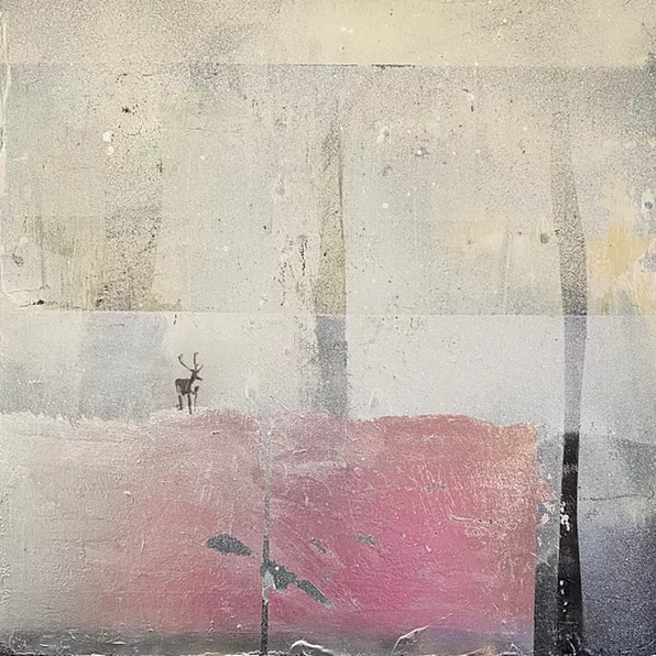 Snowfield traverse (top of the climb) by Janet E Fagan