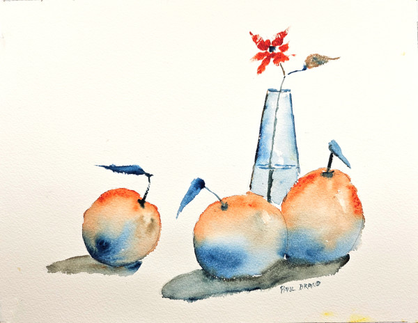 Apples and Vase by Paul Brand