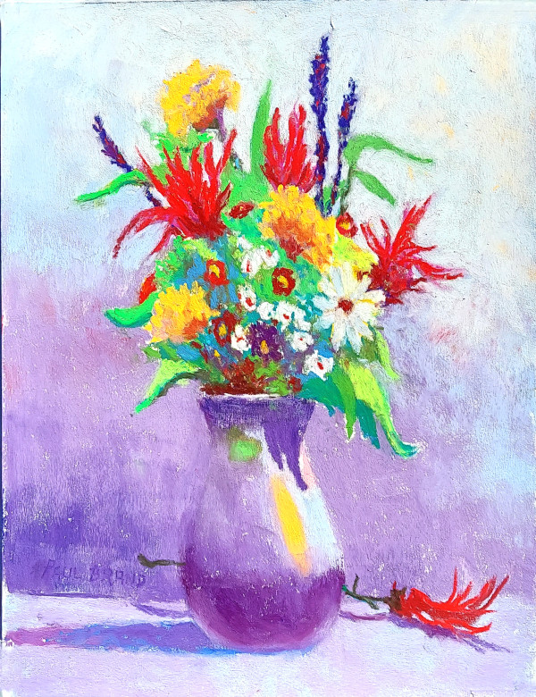 Floral on a Purple Ground